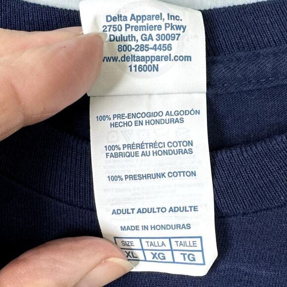 University of Pittsburgh Pitt Panthers Victory Song Blue Gold T-Shirt Mens Sz XL - Picture 4 of 12